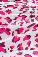 Rose Leopard Print Flutter Casual Shorts - SELFTRITSS