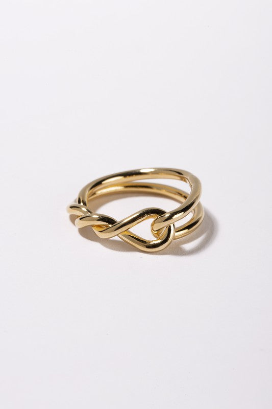 Twisted ring - gold - SELFTRITSS   