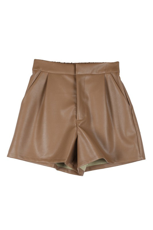 Vegan leather shorts - SELFTRITSS