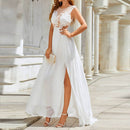 Chiffon Lace Trailing Wedding Large Swing Dress - SELFTRITSS
