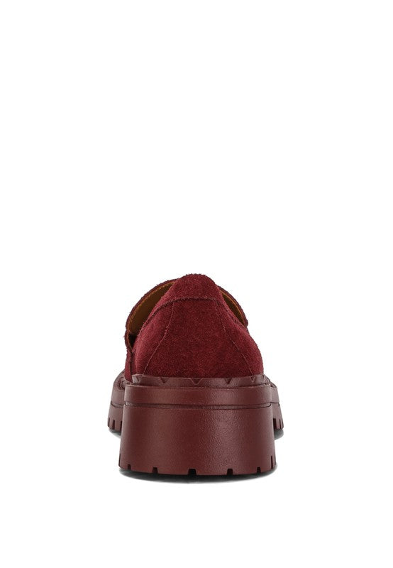 Honora Suede Chunky Loafers - SELFTRITSS