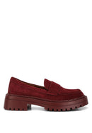 Honora Suede Chunky Loafers - SELFTRITSS