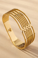 waterproof slated stainless spring hinge bangle - SELFTRITSS   