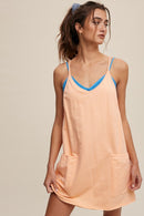 Sporty Mini Dress With Built in Romper Liner - SELFTRITSS   