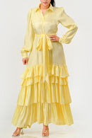 Aurora Tiered Elegance Full Maxi Dress - SELFTRITSS