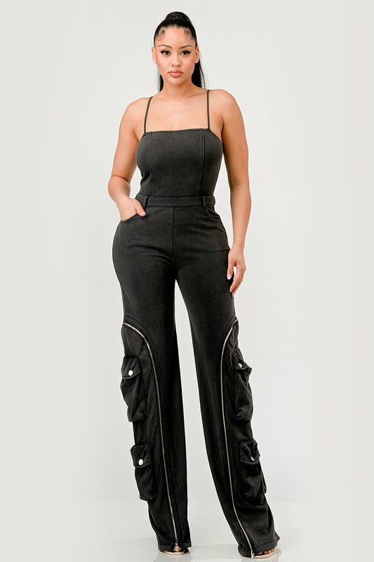 Moto Mystique Black Jumpsuit - SELFTRITSS   