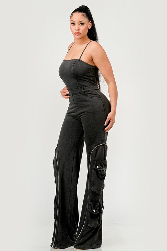 Moto Mystique Black Jumpsuit - SELFTRITSS   