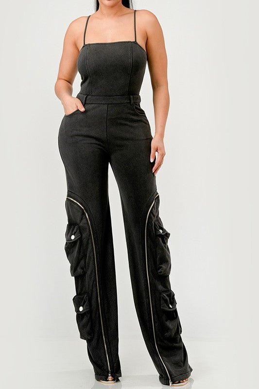 Moto Mystique Black Jumpsuit - SELFTRITSS   