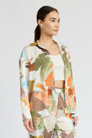 OVERSIZED BUTTON UP PRINTED SHIRT - SELFTRITSS