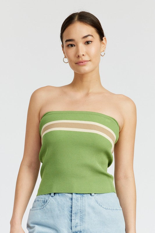 STRIPED TUBE TOP - SELFTRITSS