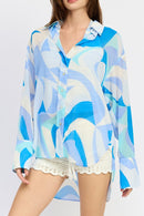 PRINTED OVERSIZED SHIRT - SELFTRITSS