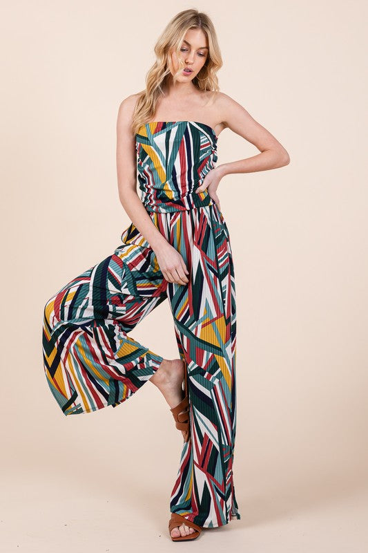 Wide Leg Jumpsuit with Pockets - SELFTRITSS