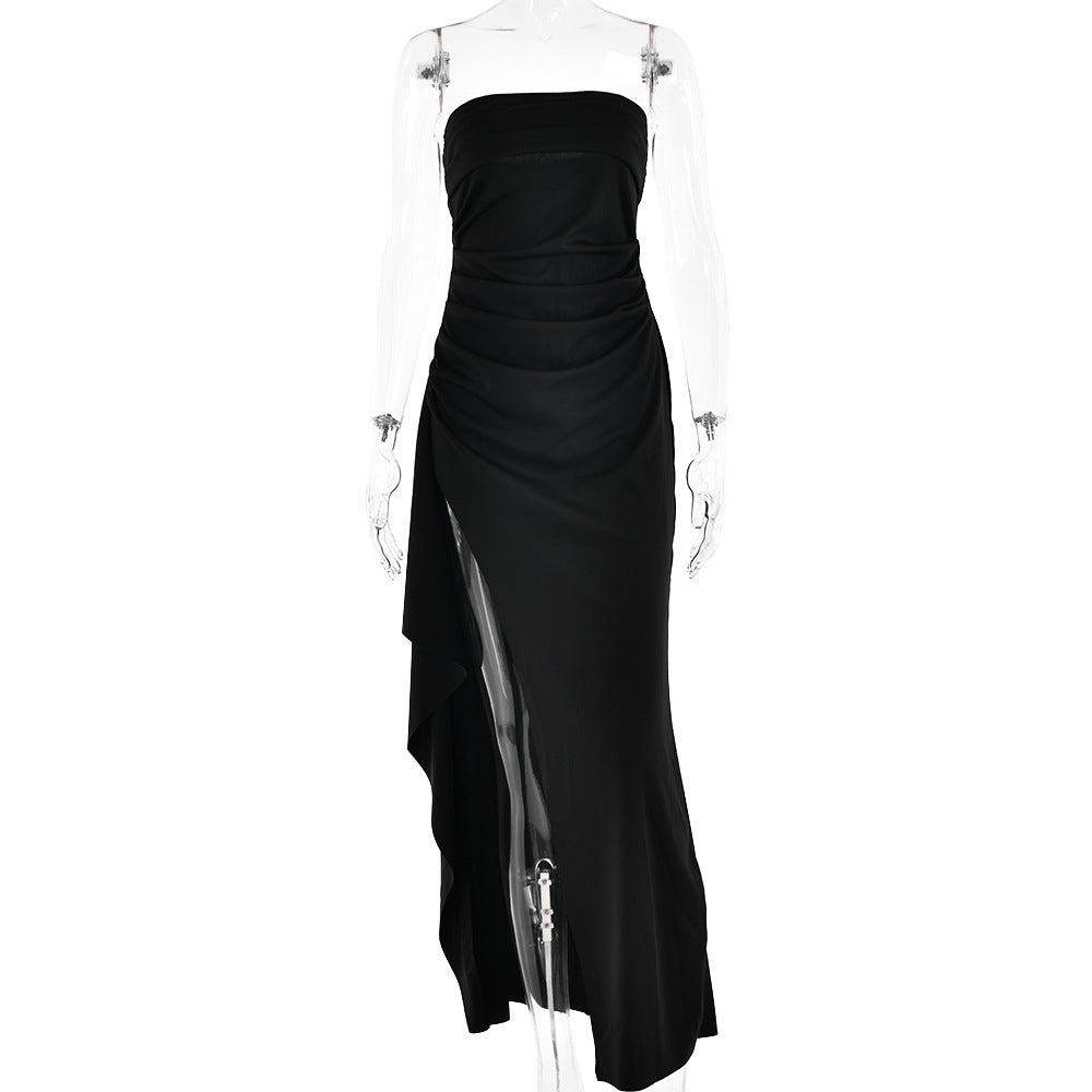 Strapless Split Long Dress - SELFTRITSS