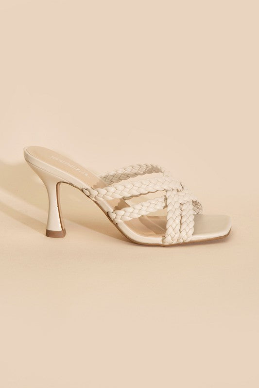 Double Cross Braided Heels - SELFTRITSS   