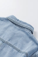Fade Blue Ripped Denim Jacket - SELFTRITSS