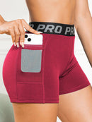 Elastic Waist Active Shorts with Pockets - SELFTRITSS