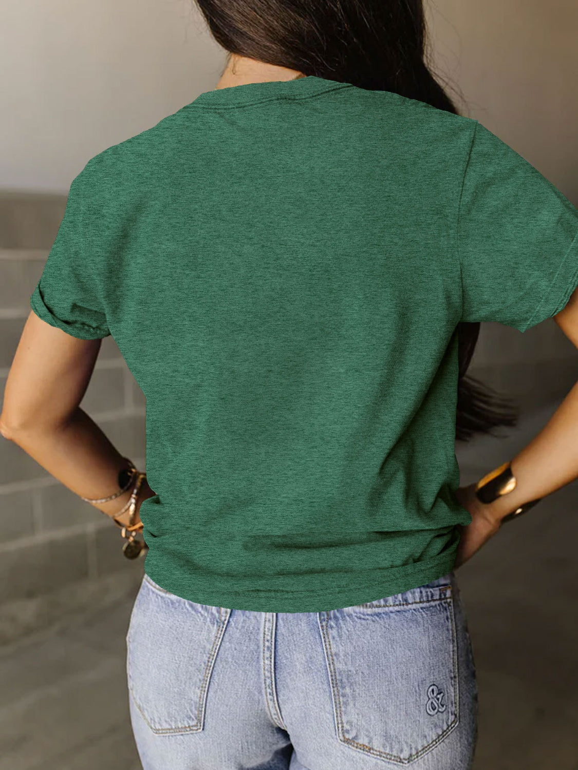 Full Size Graphic Round Neck Short Sleeve T-Shirt - SELFTRITSS