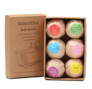 6 pcs Organic Bath Bombs Bubble Bath Mint Lavender Rose Flavor - SELFTRITSS