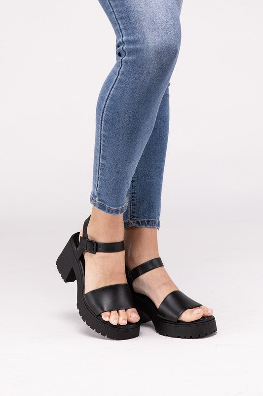 BOOMER Platform Heel Sandals - SELFTRITSS   