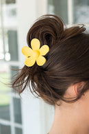 Yellow Flower Hair Claw Clip - SELFTRITSS