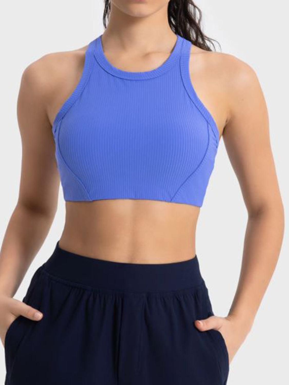 Wide Strap Cropped Sport Tank - SELFTRITSS   