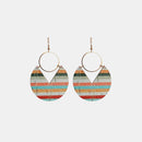 Ms.Pac-Man Shape Wooden Dangle Earrings - SELFTRITSS   