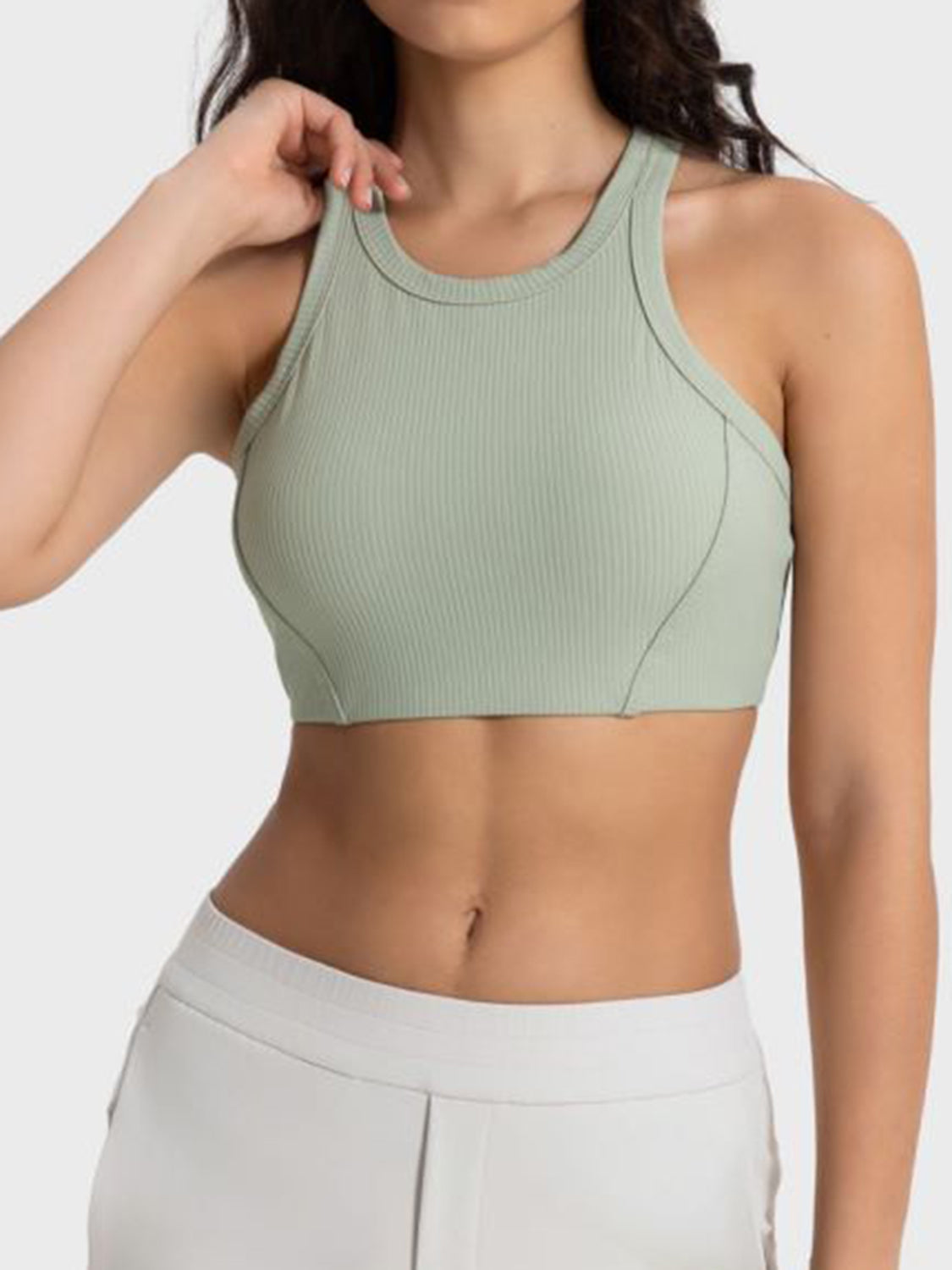 Wide Strap Cropped Sport Tank - SELFTRITSS   