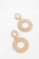 Lace Flower Drop Earrings - SELFTRITSS   