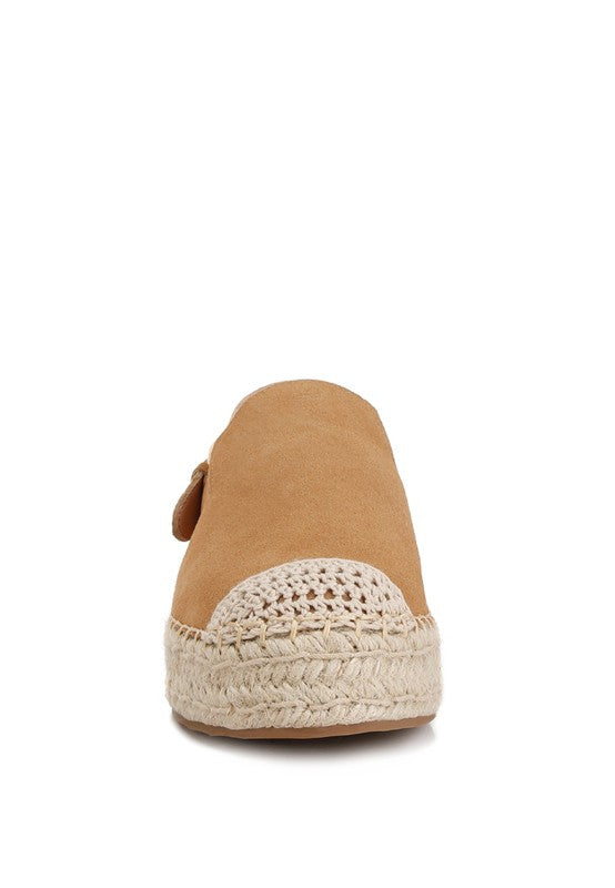 Affie Suede Slingback Strap Espadrilles - SELFTRITSS  