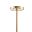 1-Light Shell Drape Elegant Chandelier with Gold Base - SELFTRITSS