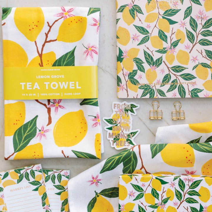 Lemon Grove Tea Towel Set of 3
