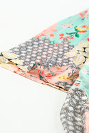 Multicolor Floral Open Sheer Shimmer Kimono - SELFTRITSS