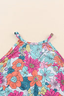 Multicolor Floral Print Sleeveless Tank Top - SELFTRITSS