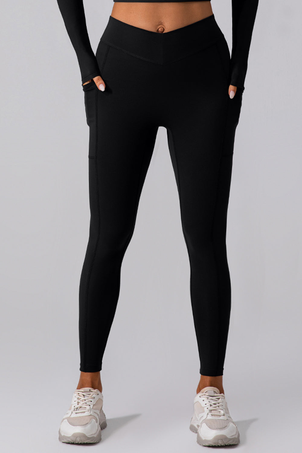 High Waist Active Leggings with Pockets - SELFTRITSS   