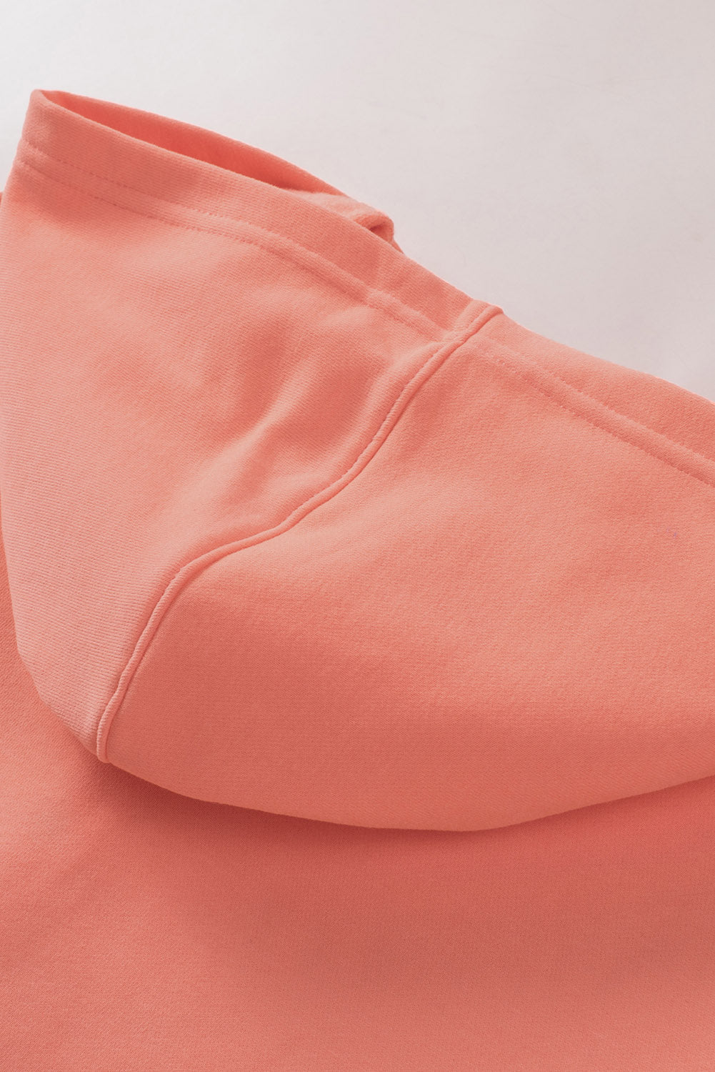 Orange Batwing Sleeve Pocketed Henley Hoodie - SELFTRITSS