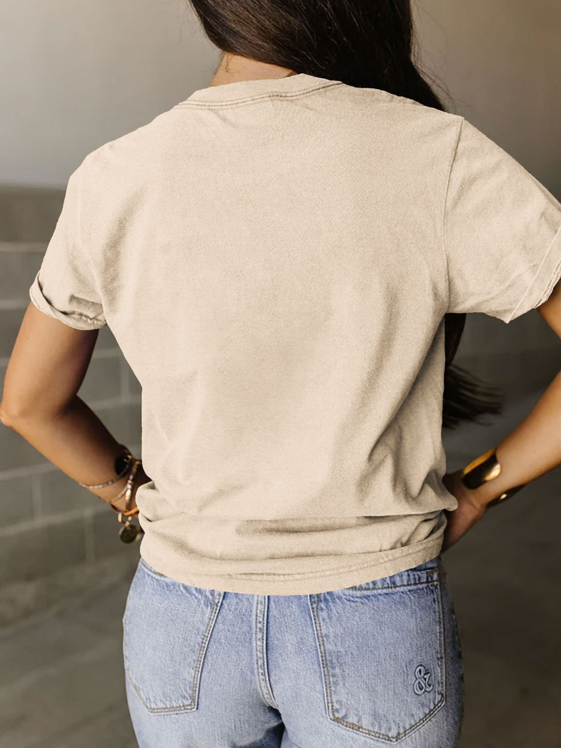 Full Size Graphic Round Neck Short Sleeve T-Shirt - SELFTRITSS