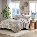 Cottage Oversize 3-Piece Quilt Set, Tan - SELFTRITSS