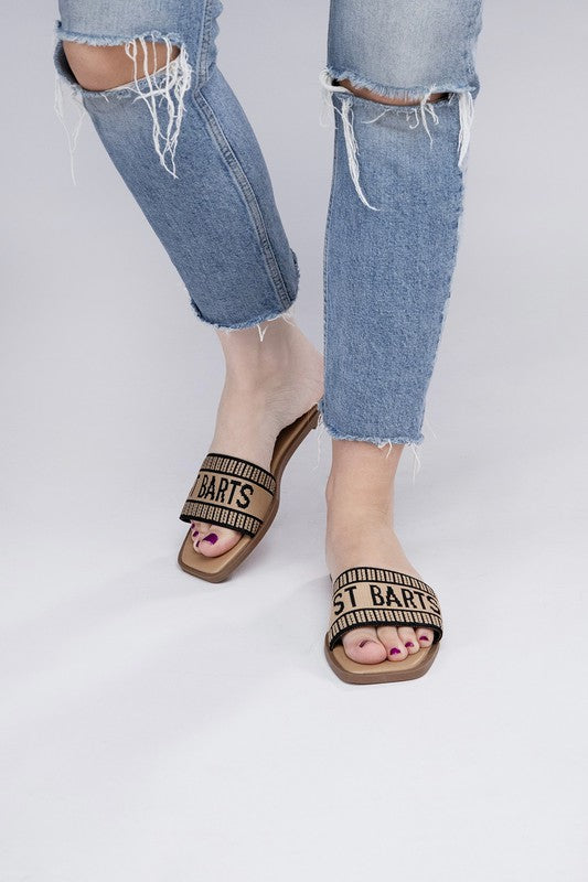 ST Barts Flat Slide Sandals