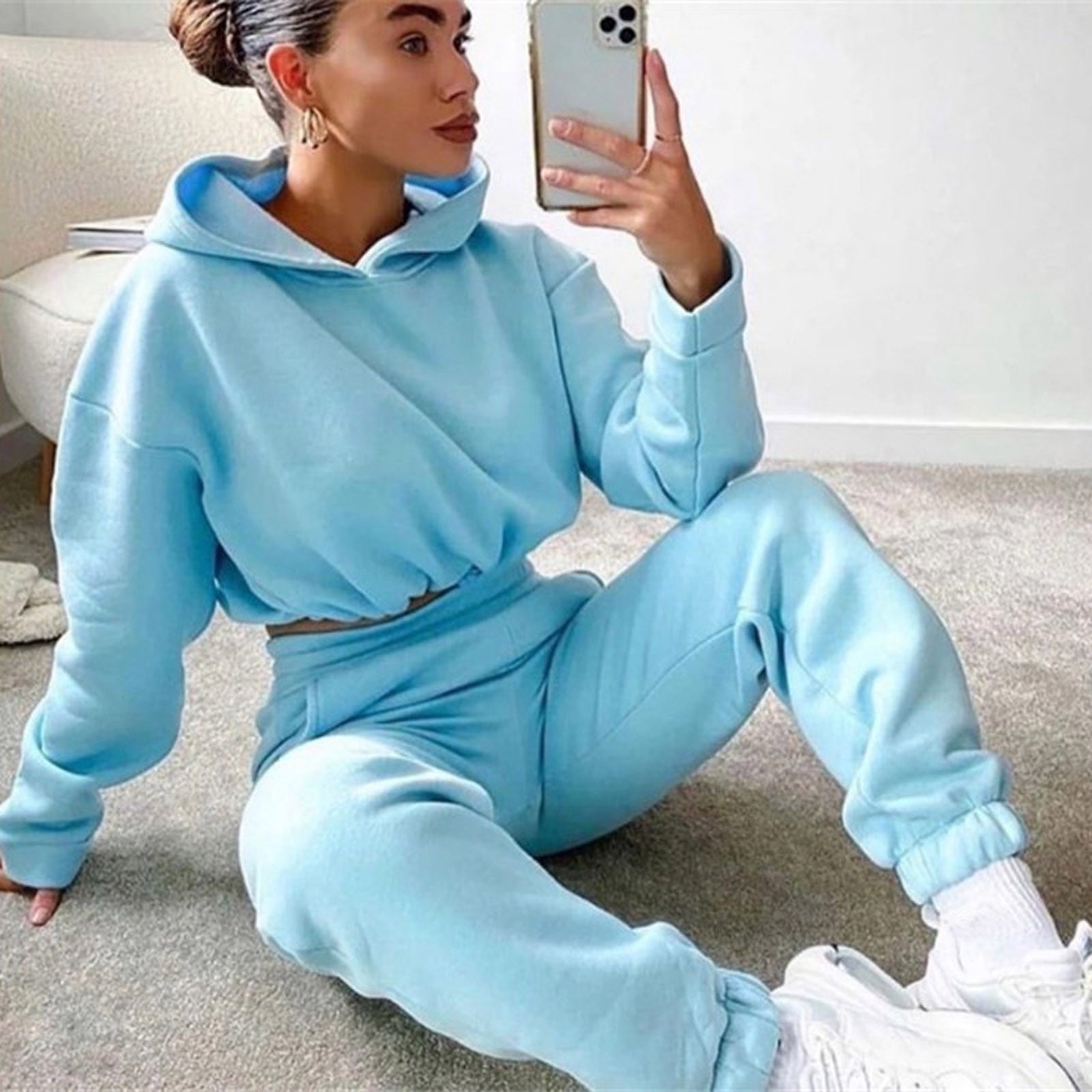 Women's 2 Piece Jogger Suit Tracksuits - SELFTRITSS   