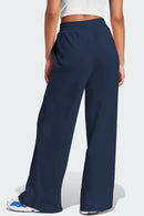 Drawstring Wide Leg Active Pants - SELFTRITSS   