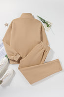 Half Snap Turtleneck Top and Pants Active Set - SELFTRITSS   