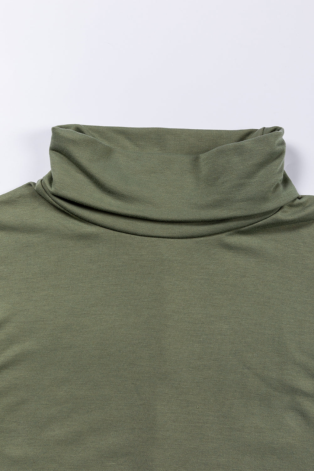 Jungle Green Cowl Neck Shift Tunic Top - SELFTRITSS   