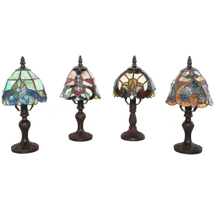 Set of 4 - 12"H Raelyn Multicolor Mini Accent Lamps - SELFTRITSS