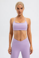 Crisscross Spaghetti Strap Active Cami - SELFTRITSS   