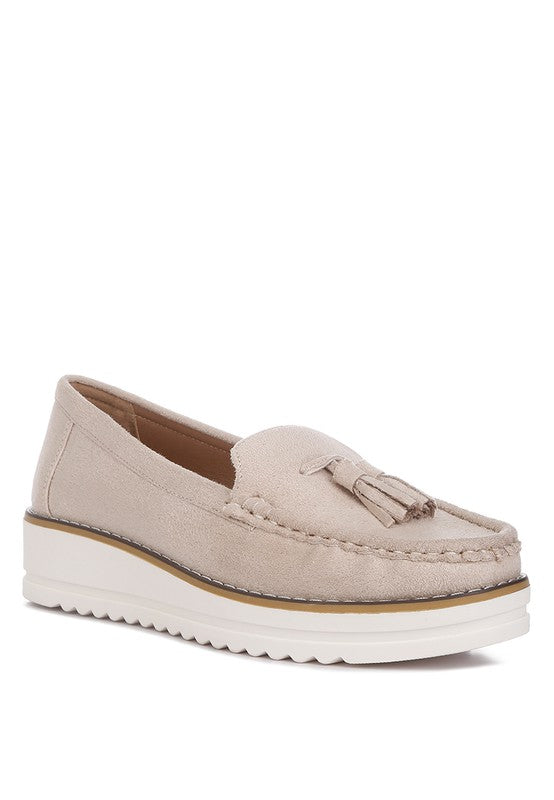 Daiki Platform Lug Sole Tassel Loafers - SELFTRITSS   