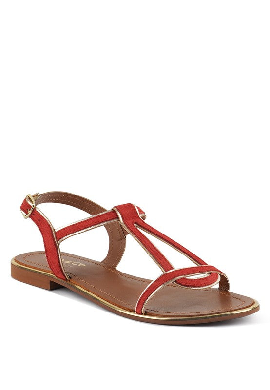 Feodora Flat Slip On Sandals - SELFTRITSS  