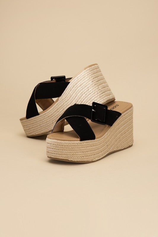 Manta Espadrille Platform Slides - SELFTRITSS   