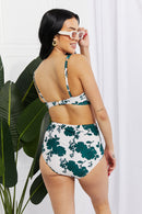 Marina West Swim Take A Dip Twist High-Rise Bikini in Forest - SELFTRITSS