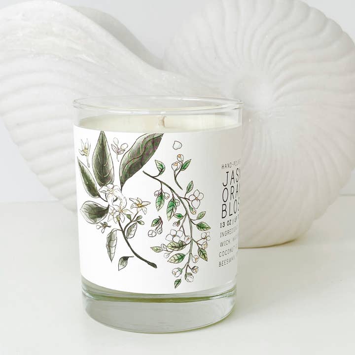 Jasmine and Orange Blossom Candle - Just Bee Candles - SELFTRITSS