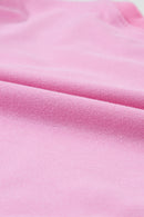 Bonbon Pearl Detail Ribbed Crew Neck Sweatshirt - SELFTRITSS